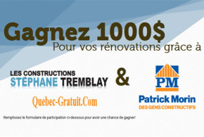 Certificat cadeau rénovation de 1000$