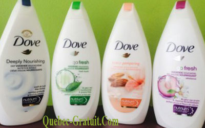 Gel nettoyant Dove à 0.49$