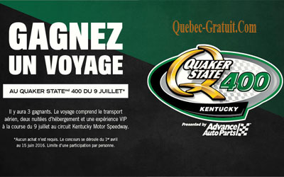 Voyage au Kentucky pour l'événement Quaker State 400