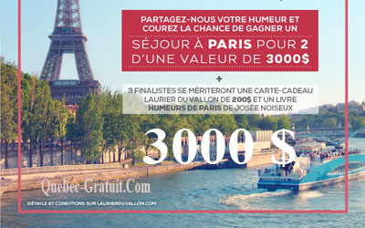 Voyage de 3000$ à Paris