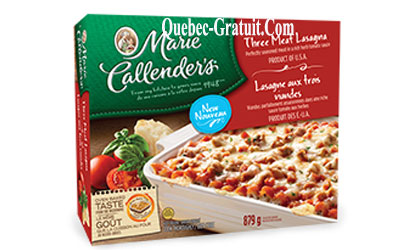 Coupon de 2$, Marie Callender's