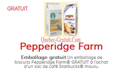 Emballage de biscuits Pepperidge Farm GRATUIT