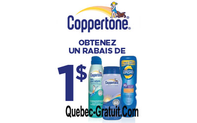 Rabais de 1$, Produit Coppertone