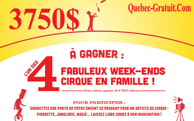 Week-end familial tout en cirque à Montréal