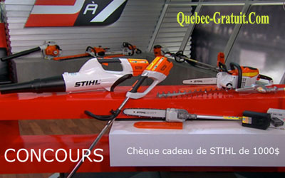 Carte-cadeau de 1000 $ de produits STIHL