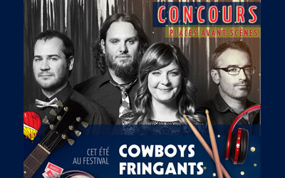 Billets avant-scène pour le spectacle des Cowboys Fringants