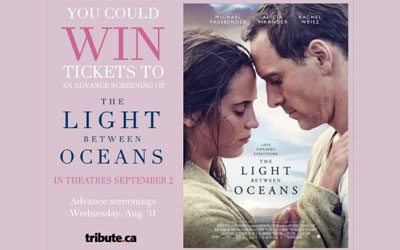 Billets pour l'avant-première du film Light Between Oceans