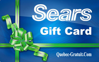 Carte cadeau Sears de 50 $