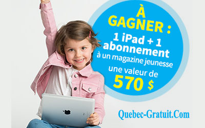 1 iPad et 1 abonnement à un magazine Bayard jeunesse