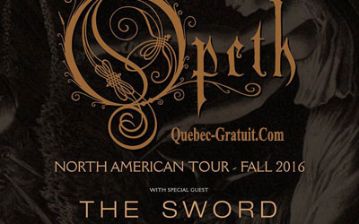 Billets pour assister au spectacle de OPETH avec The Sword