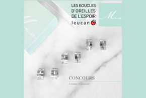 Paire de boucles d'oreilles de l'espoir Leucan