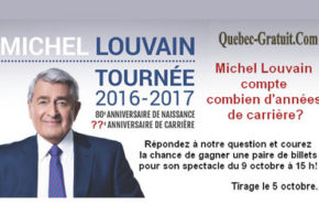 Concours gagnez des Billets pour le spectacle de Michel Louvain