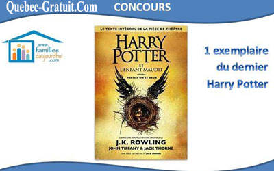 Concours gagnez le livre Harry Potter et l'enfant maudit