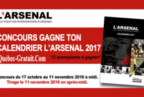 Concours gagnez ton Calendrier L'Arsenal 2017