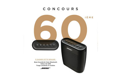 Concours gagnez un Bose SoundLink Color Bluetooth