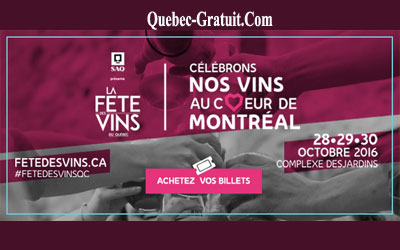 Concours gagnez une expérience pour 4 personnes à La Fête des Vins du Québec