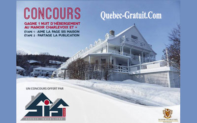 Concours gagnez une nuit au Manoir Charlevoix