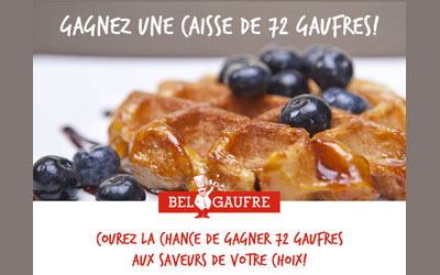 Concours gagnez des Paquets de gaufres Bel-Gaufre