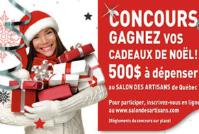 Concours gagnez des cadeaux de noël de 500$