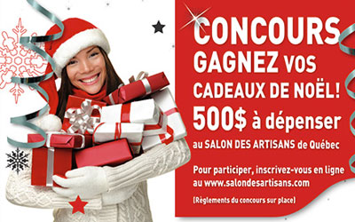 Concours gagnez des cadeaux de noël de 500$