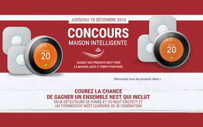 Concours gagnez des produits Nest pour la maison