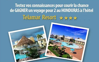 Concours gagnez l'un des 5 différents voyages