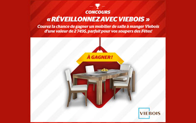 Concours gagnez un Mobilier de salle à manger Viebois de 2749$