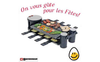 Concours gagnez un ensemble de raclette Swissmar