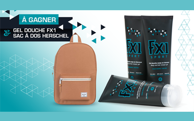 Concours gagnez un gel douche FX1 et un sac à dos Herschel