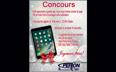 Concours gagnez un iPad Mini 2 de 32 GB d'Apple