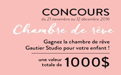 Concours gagnez une chambre pour enfant de 1000 $