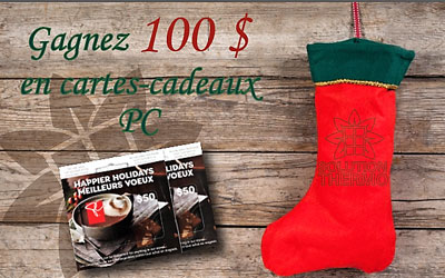 Concours gagnez 2 cartes-cadeaux PC de 50$ chaque