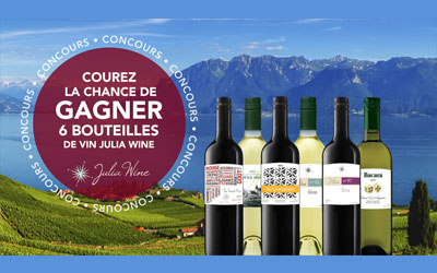 Concours gagnez 6 bouteilles de vin Julia Wine