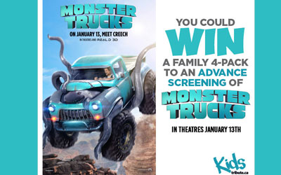 Concours gagnez des Billets du film Monster trucks