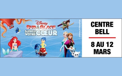 Concours gagnez des Billets pour Disney sur glace