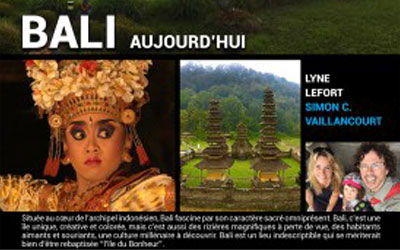 Concours gagnez des Billets pour Les aventuriers voyageurs - Bali