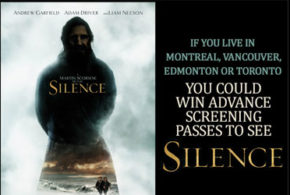 Concours gagnez des Billets pour l'avant-première du film Silence