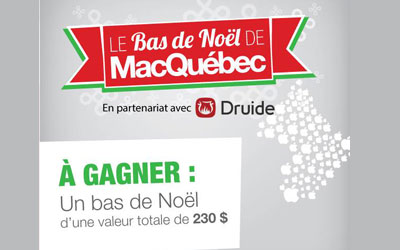 Concours gagnez un bas de Noël MacQuébec de 230$