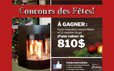 Concours gagnez un foyer inspiration venturi flame de 810$