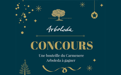 Concours gagnez une bouteille du Carbenere Arboleda