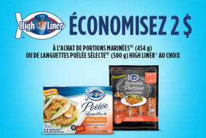 Rabais de 2$ à l’achat de Portions marinées