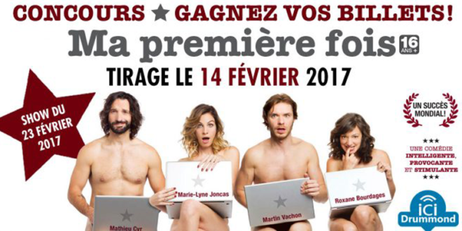 Concours gagnez des Billets pour le spectacle MA PREMIÈRE FOIS