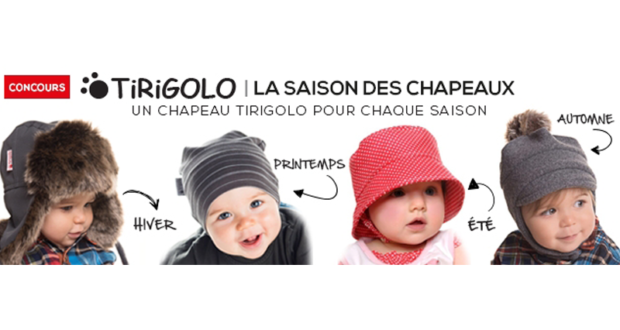 Concours gagnez un an de chapeaux Tirigolo