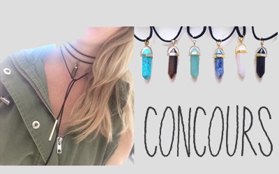 Concours gagnez un choker avec pierre naturelle