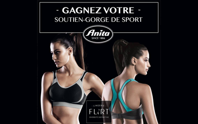 Concours gagnez un soutien-gorge de sport Anita Active