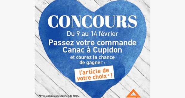 Concours gagnez 1 article Canac de 100