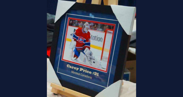 Concours gagnez le Cadre de Carey Price autographié