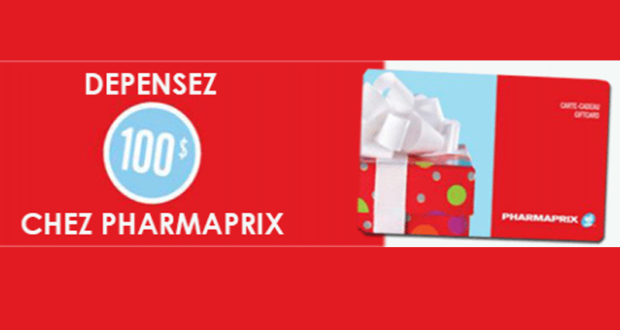 Concours gagnez une Carte-cadeau Pharmaprix de 100$