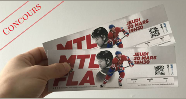 Concours gagnez une paire de billets de hockey dans les Rouges