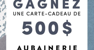 Carte-cadeau Aubainerie de 500$